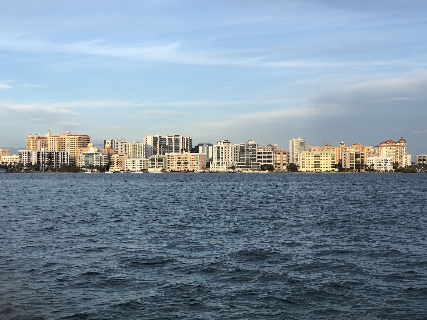Sarasota skyline over the bay